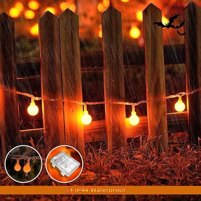 100 LED Christmas Twinkle Lights, 33ft Waterproof for Patio