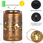 Cat Solar Backyard Lanterns, Charming Waterproof LED