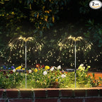 Firework Solar Lawn Figurine Light, Waterproof