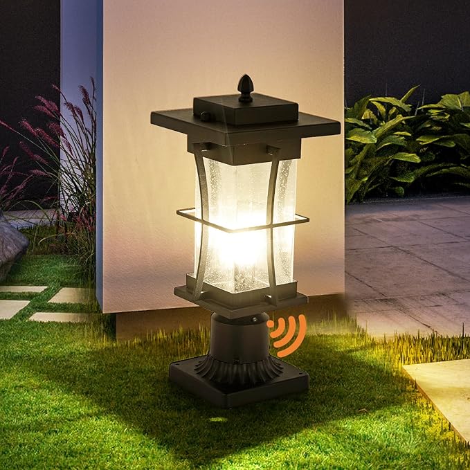 Post Lighting Fixture for Outdoor Posts, Black Waterproof