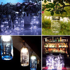 8-Pack Outdoor String Lights, Waterproof LED