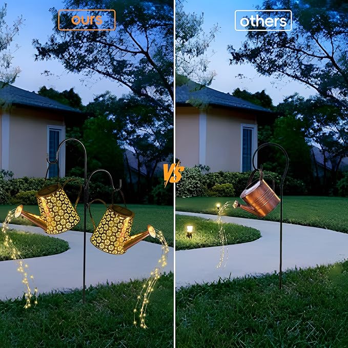 2-Pack Solar Path Lights, Outdoor Yard LED