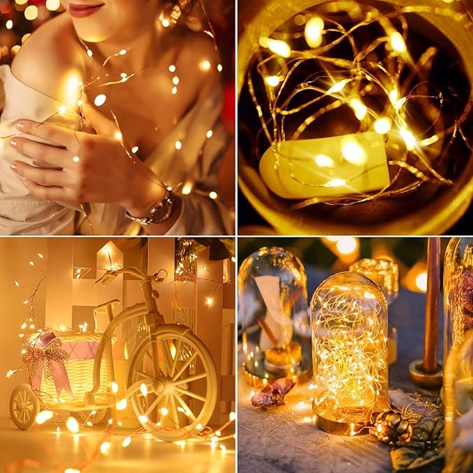 Christmas Backyard String Lights, 4ft 200 LED Waterproof