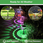 6-Pack Solar Pathway Lights, IP67 Waterproof LED Garden Lights