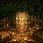 Butterfly Solar Lantern Set, Decorative Yard Lighting