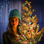 100 LED Christmas Twinkle Lights, 33ft Waterproof for Patio