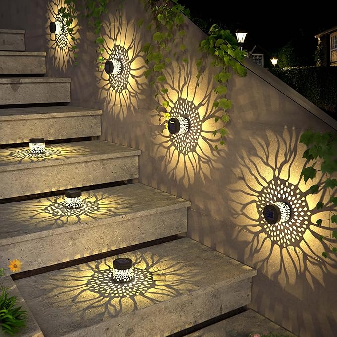Sleek Solar Patio Lights 2-Pack, LED