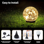 Solar Walkway Path Lights, Waterproof