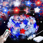 White Backyard String Lights, 16ft Weatherproof LED
