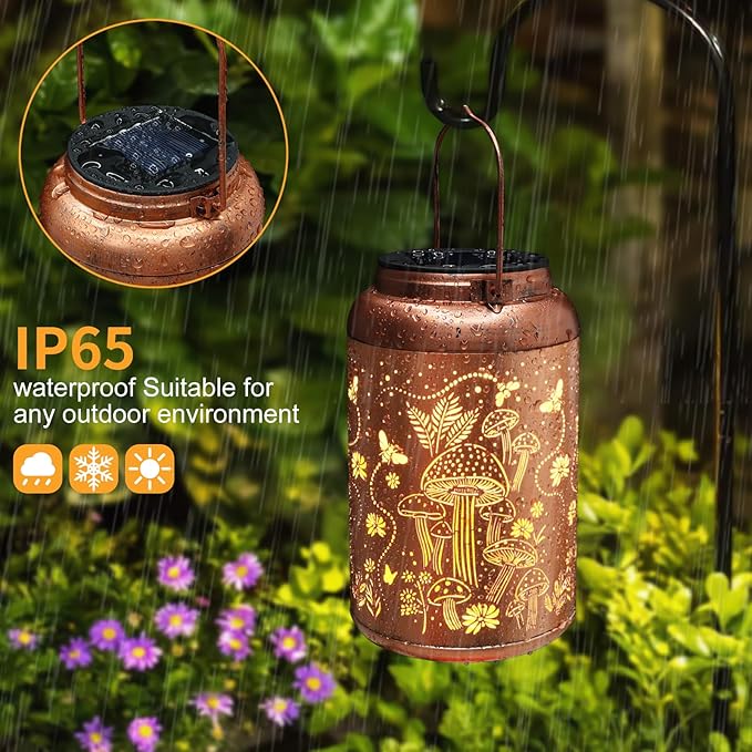 Bee Solar Lantern Set, Elegant Outdoor Lighting