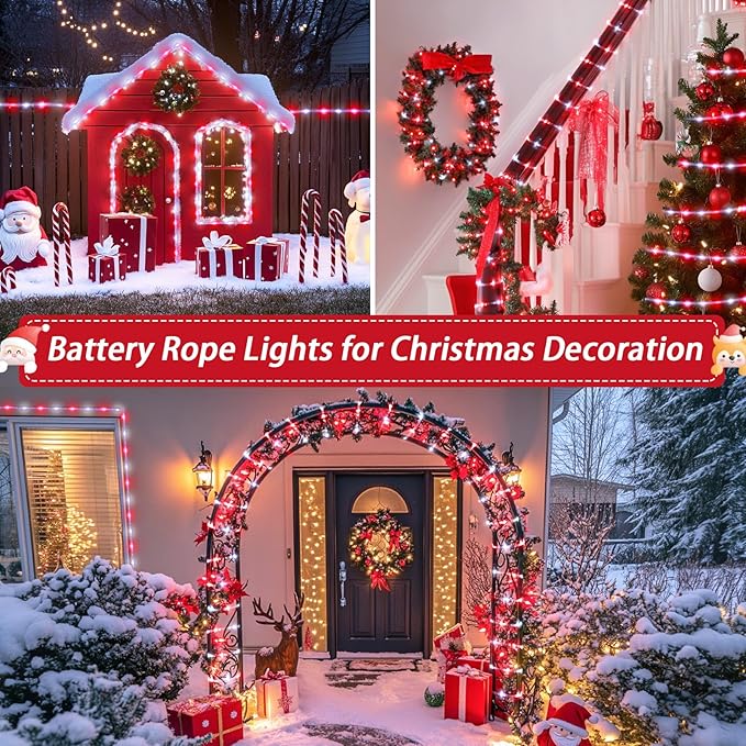 66ft LED Rope Lights, Remote Control Color-Changing
