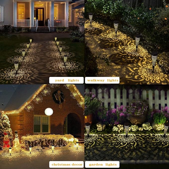 6-Pack Solar Landscape Lights for Garden