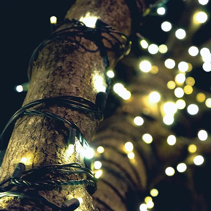 Christmas Porch String Lights, 50 LED Waterproof