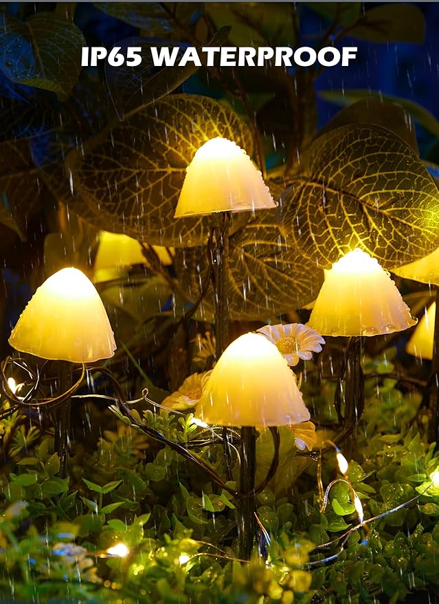 Backyard String Lights, 8ft Weatherproof LED