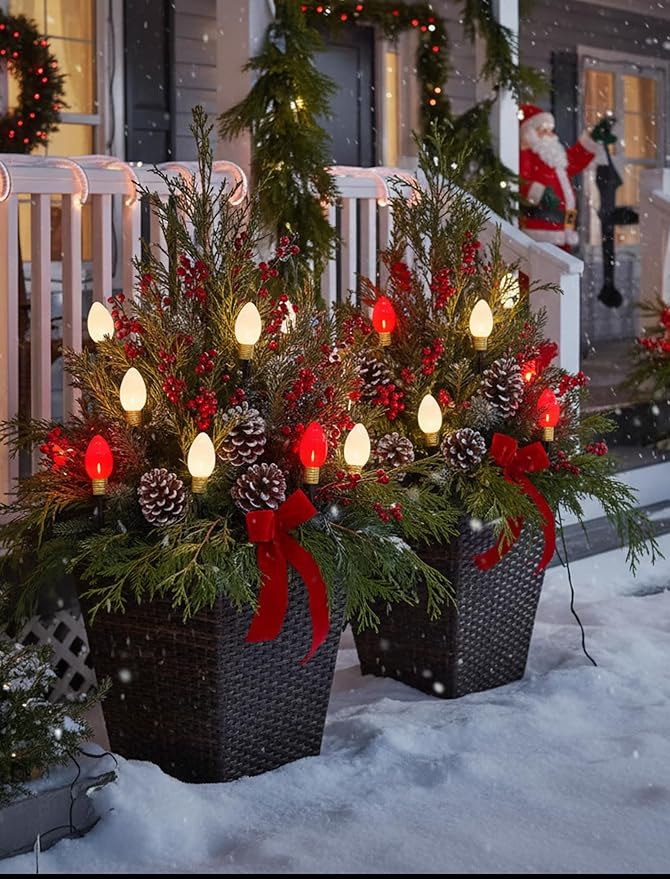 White Solar Pathway Lights 2-Pack, Yard LED