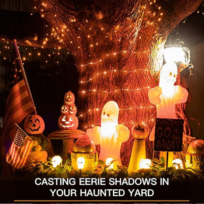 Halloween Fairy Lights, 66ft 200 LED Battery Twinkle Lights