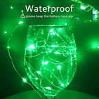 15-Pack 6ft Christmas LED String Lights, Waterproof Timer Lights
