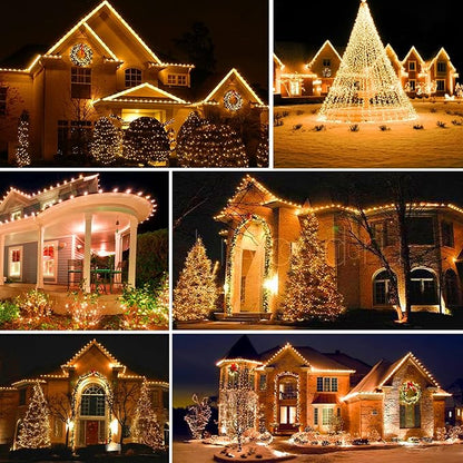 328ft LED Patio String Lights, Waterproof Outdoor
