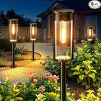 Solar Walkway Path Lights 8-Pack, IP65 Waterproof