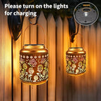 Metal Butterfly Solar Lanterns for Outdoor, Waterproof LED