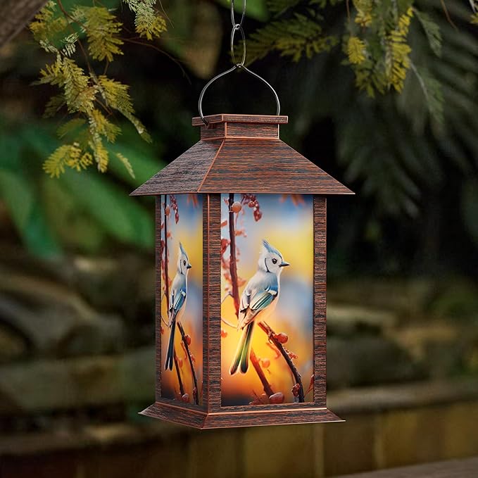 Bird Solar Hanging Lanterns, Decorative Garden Decor
