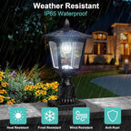 Solar Post Cap Lights, Waterproof LED