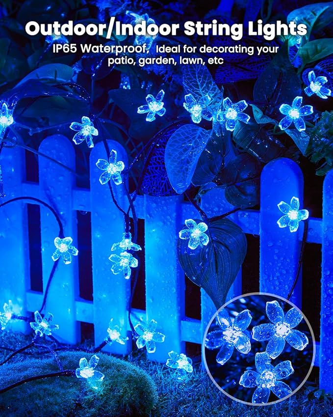 Christmas String Lights, 60 LED Waterproof Twinkle Lights