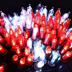 2-Pack 50 LED Christmas Twinkle Lights, 16ft Waterproof for Patio
