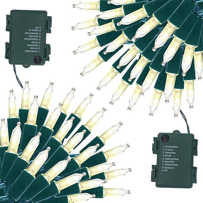 Christmas Twinkle Lights, 16ft Waterproof for Backyard