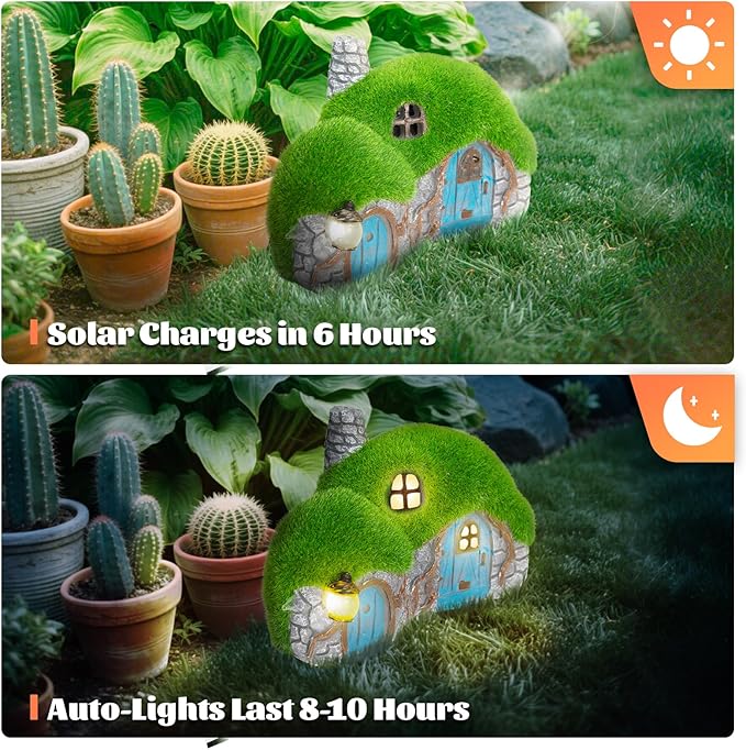 Solar Garden Statue Light, Yard Decor