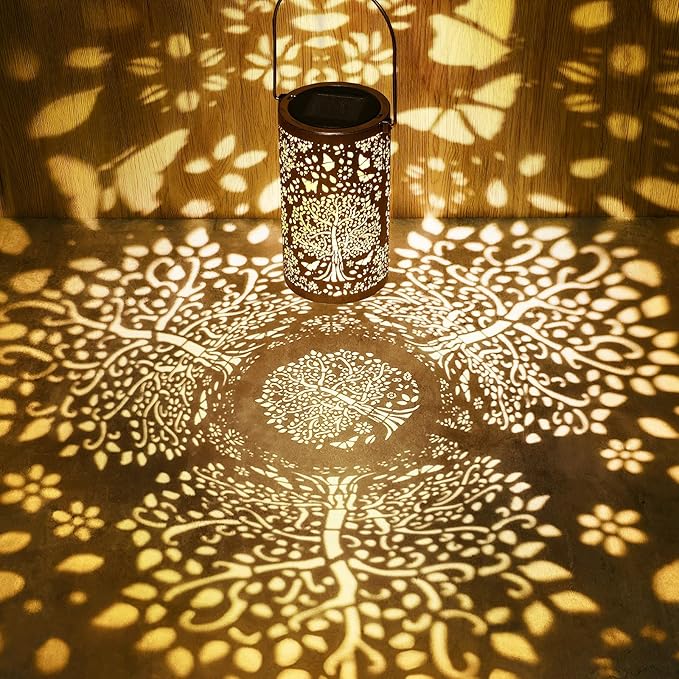 Courtyard Solar Lantern Set, Decorative Porch Lighting