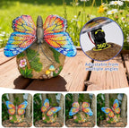 Solar Butterfly Statue Light, Yard Decor