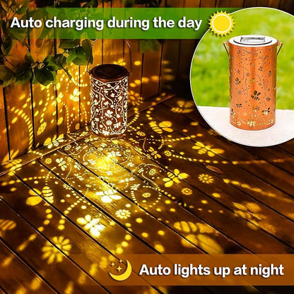 Bee Solar Lanterns Outdoor Waterproof Hanging Solar Lights Bee Gifts for Women Men Metal Decorative LED Bee Lanterns for Garden Decor,Yard,Patio,Lawn,Tabletop,Pathway,Landscape