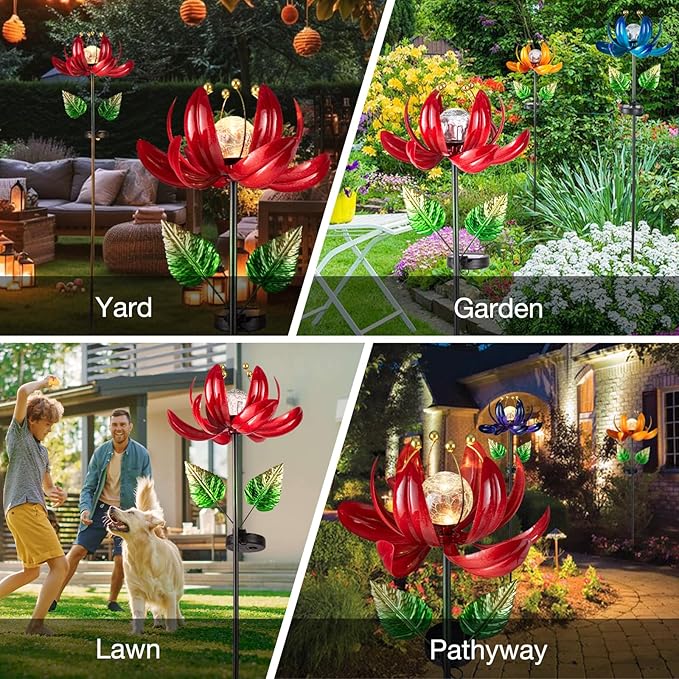 Solar Yard Path Lights, Waterproof
