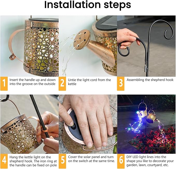 2-Pack LED Solar Novelty Garden Lights