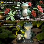 Frog Solar Lawn Figurine Light, Waterproof