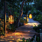 Hanging Solar Hanging Lanterns, Charming Yard Decor