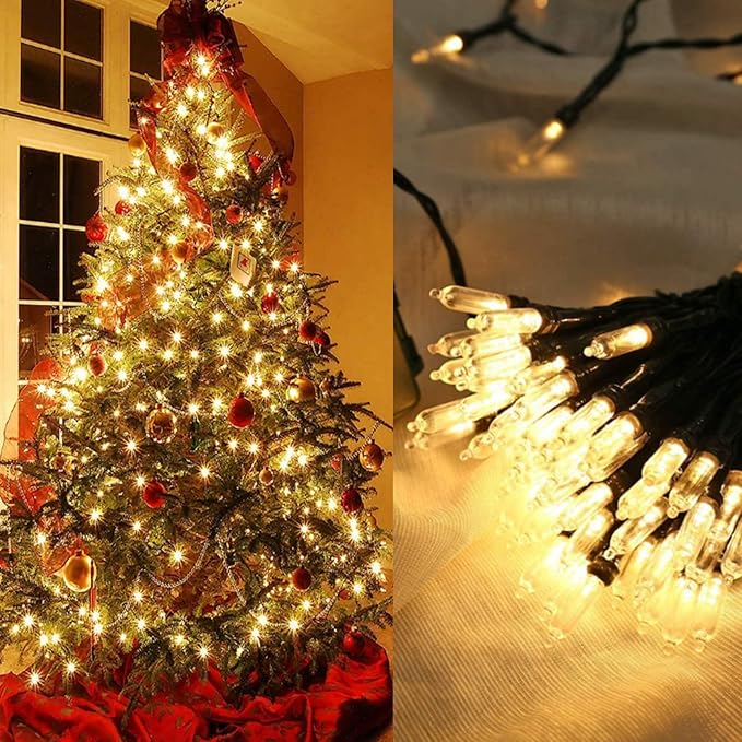 Christmas Backyard String Lights, 18ft 50 LED Waterproof
