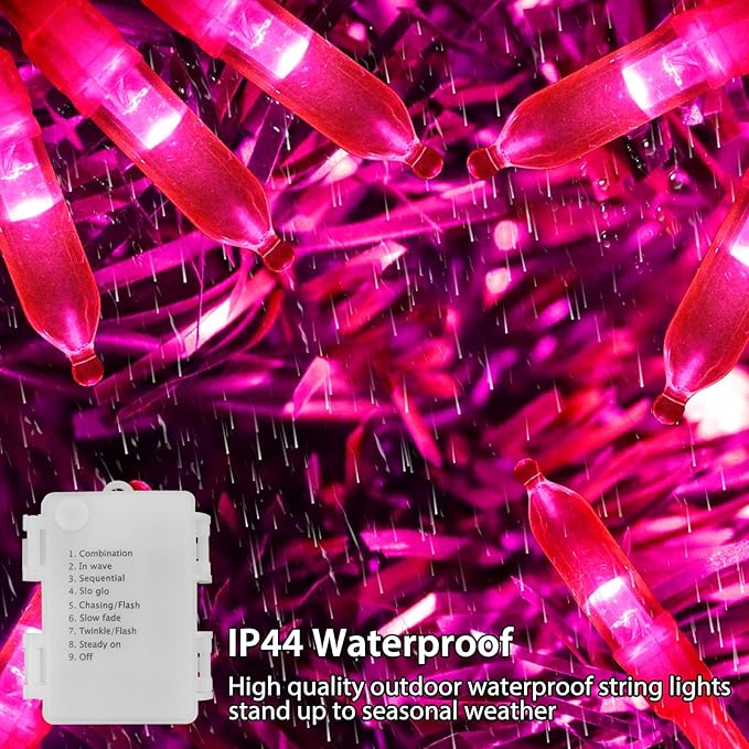 Backyard String Lights, 33ft Weatherproof LED