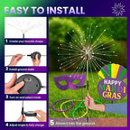 Green Solar Pathway Lights 6-Pack, Garden LED