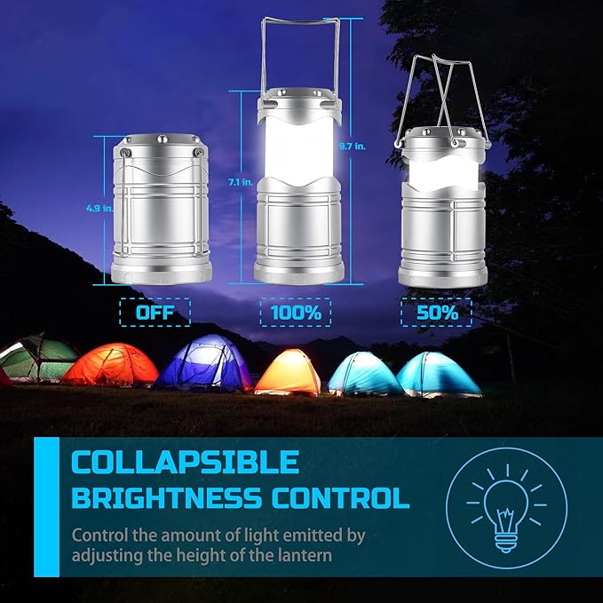 Solar Courtyard Lanterns 4-Pack, Patio Hanging LED Decor