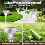 Solar Garden Path Lights 4-Pack, Waterproof