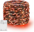 60 LED Halloween Twinkle Lights, 20ft Waterproof for Yard