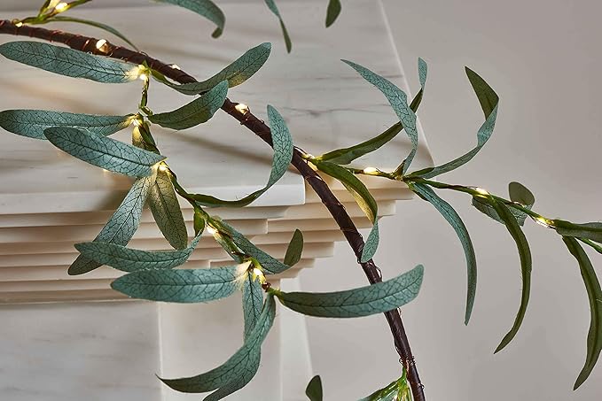 96 LED Christmas Twinkle Lights, 6ft Waterproof for Backyard