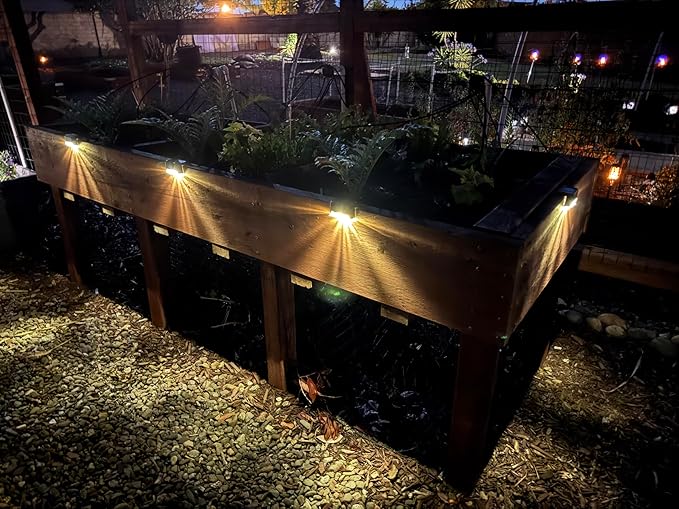 16-Pack Solar Deck Lights, Outdoor Waterproof LED Lights for Pathways, Stairs, Patios, Fences - Easy Install, Durable, Weatherproof for Safety & Ambiance
