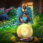Heart Solar Lantern Set, Charming Porch Lighting