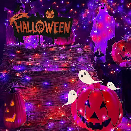 Halloween Fairy Lights, 33ft 100 LED Battery Twinkle Lights