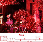 2-Pack Christmas String Lights, 8ft 30 LED Waterproof Twinkle Lights