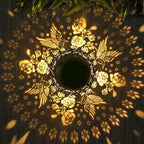 Hummingbird Solar Hanging Lanterns 2-Pack, Elegant Yard Decor