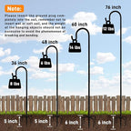 Heavy-Duty Shepherd's Hooks, 36" Garden